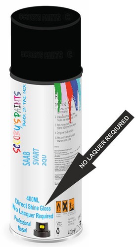 Paint for saab - black, 2qu
